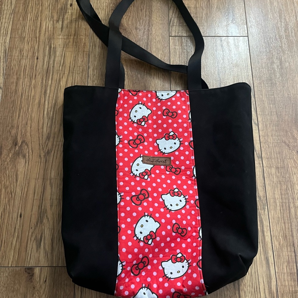 Hello Kitty Black and Red Polka Dot Tote